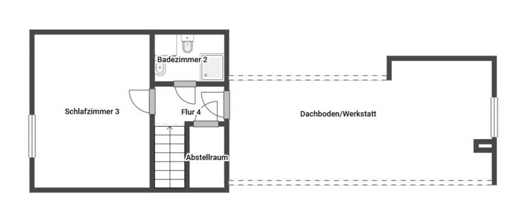 Grundriss Skizze 3.OG