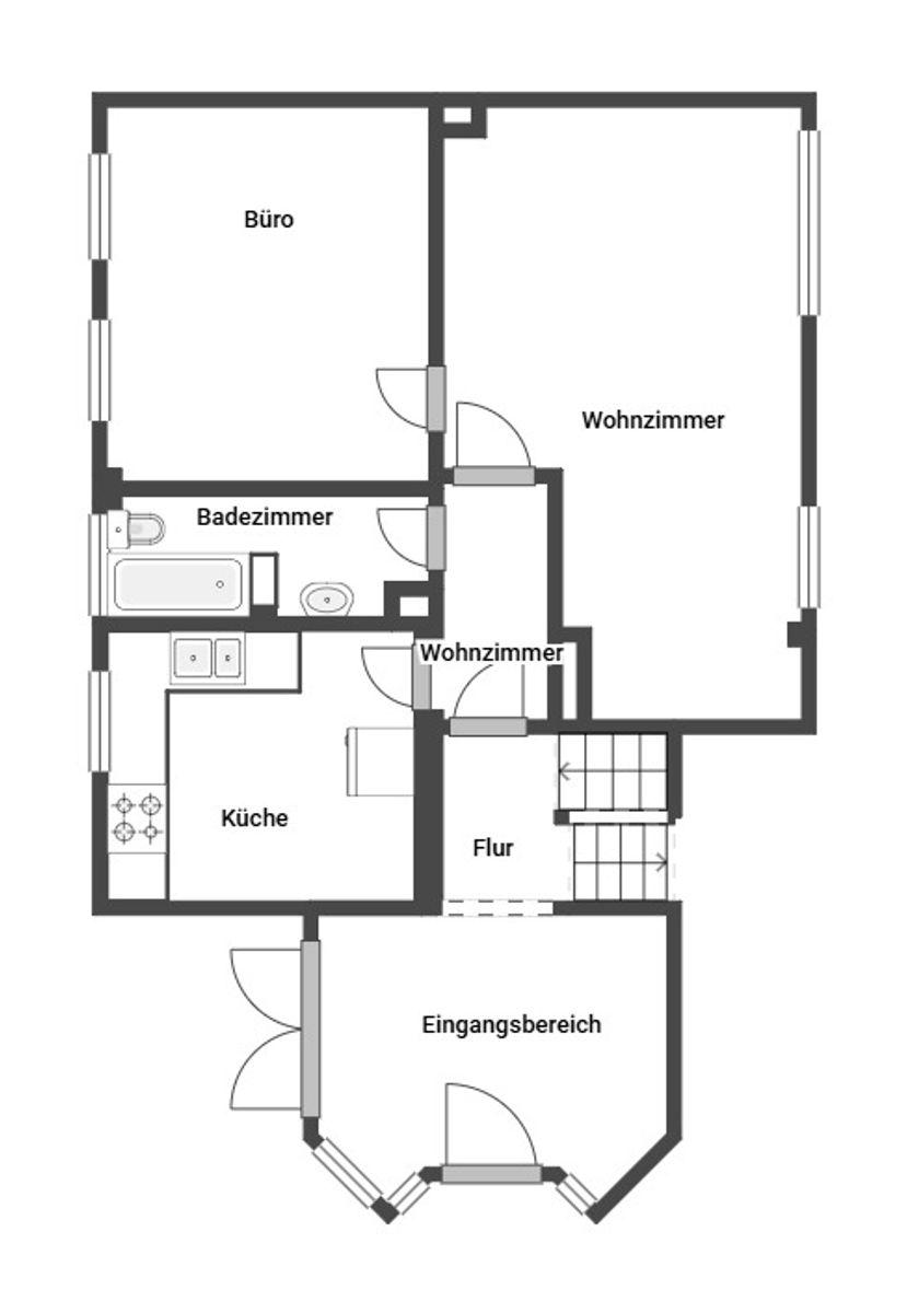 Grundriss Skizze EG
