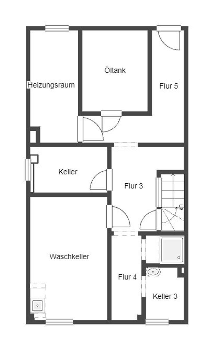 Grundriss Skizze UG