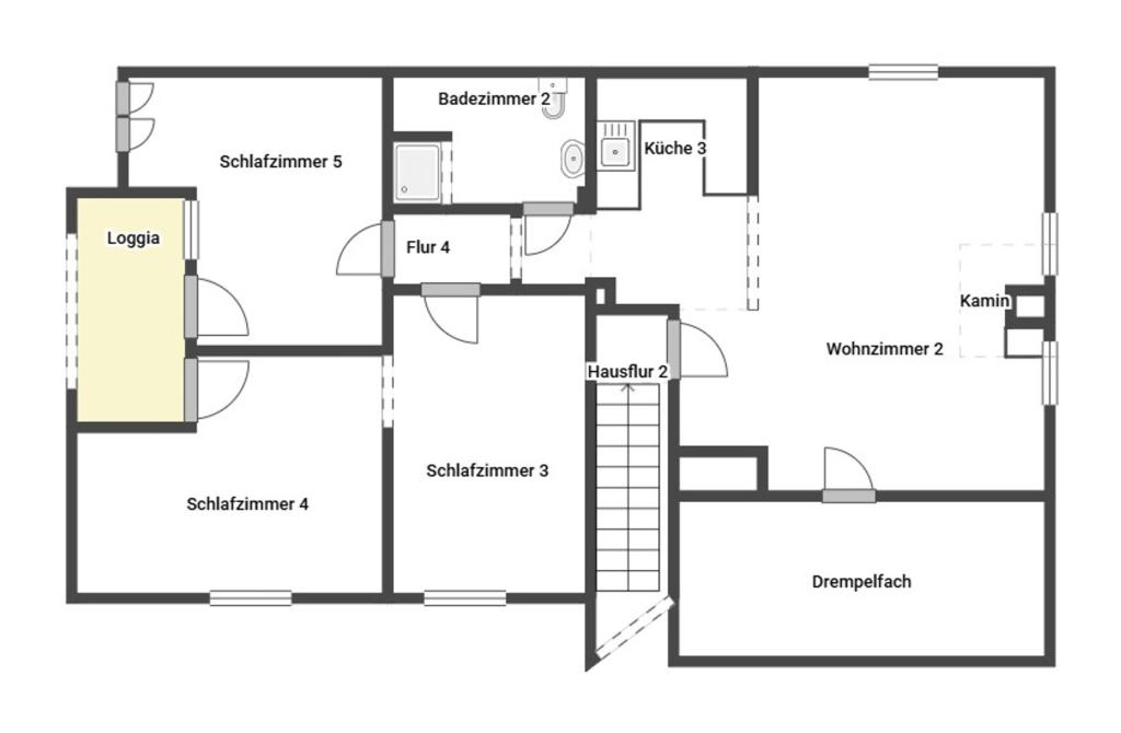 Grundriss Skizze 2.OG