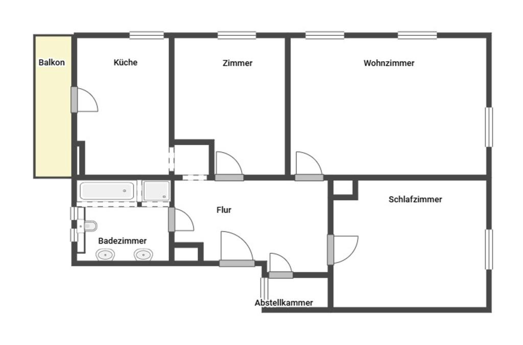 Grundriss Skizze 2. OG