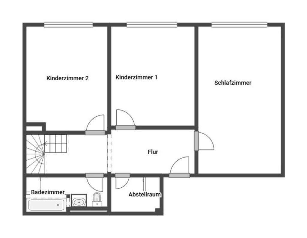 Grundriss Skizze 2. OG