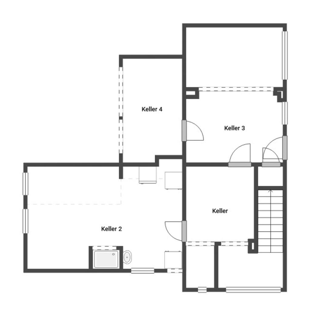 Grundriss Skizze 1. UG