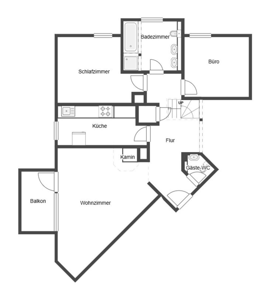 Grundriss Skizze 3.OG