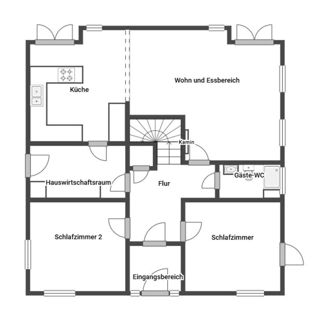 Grundriss Skizze EG