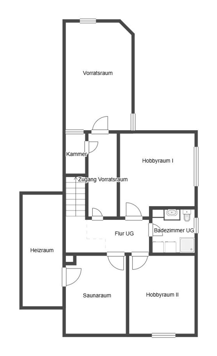 Grundriss Skizze UG