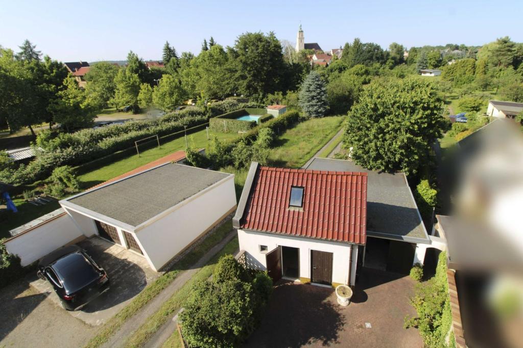 Blick auf das Grundstück
