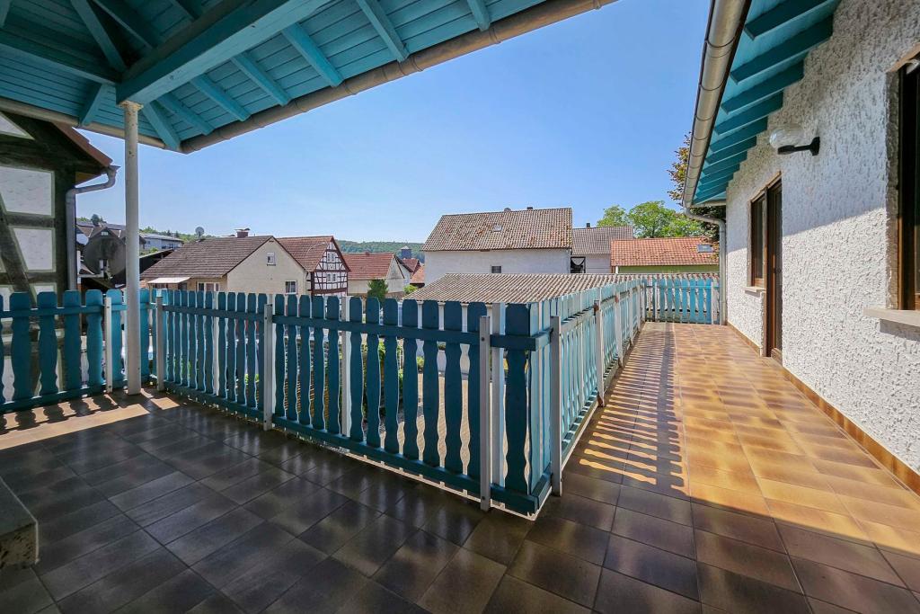 Balkon über Eck