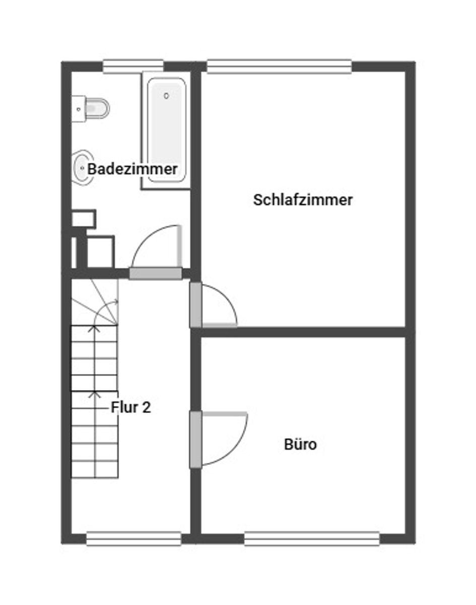 Grundriss Skizze 1.OG