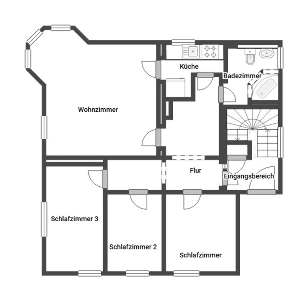 Grundriss Skizze EG
