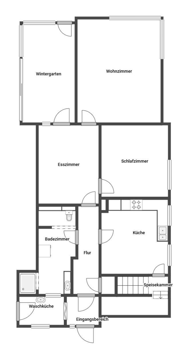 Grundriss Skizze EG