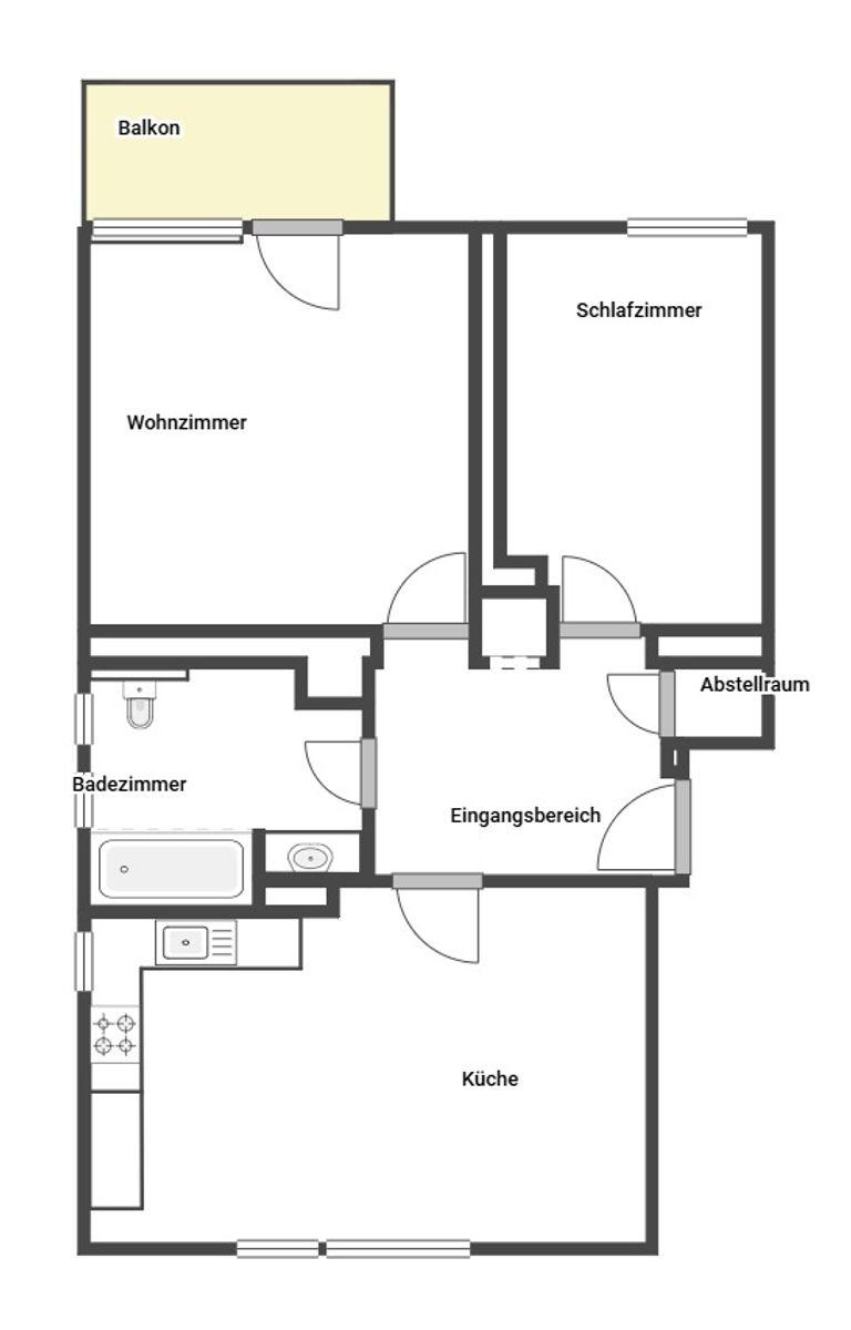 Grundriss Skizze 3. OG