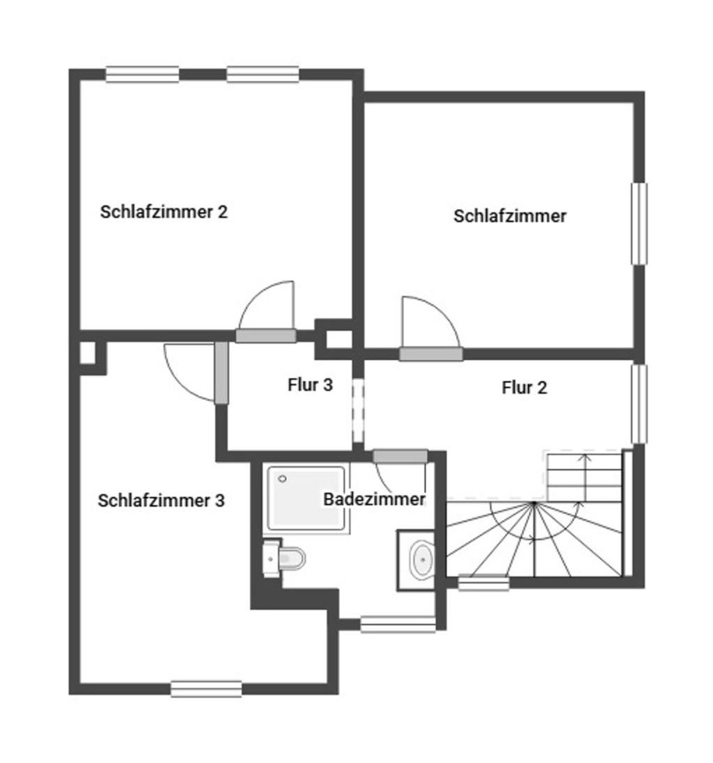 Grundriss Skizze 1. OG