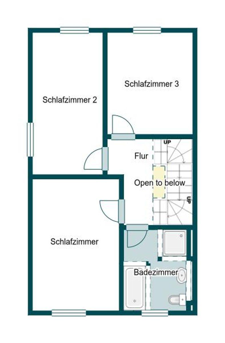 Grundriss Skizze 1. OG