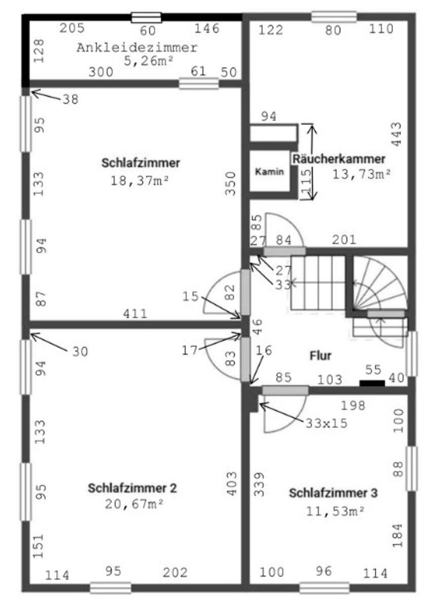 Grundriss Skizze DG