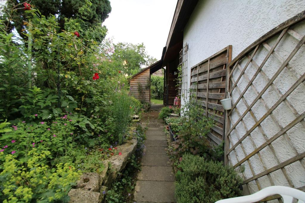 Weg um das Haus