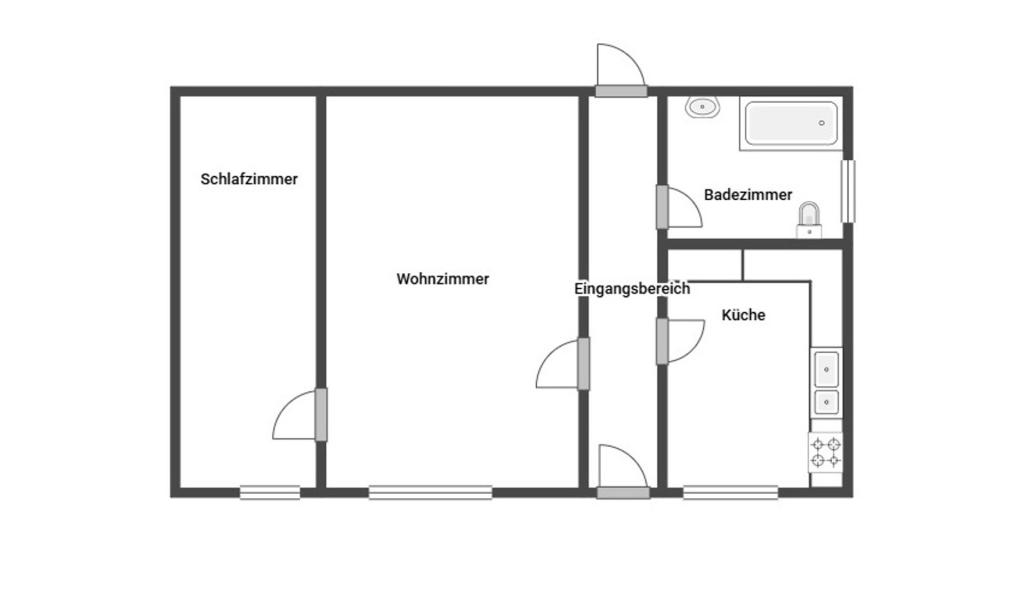 Grundriss Skizze UG ELW