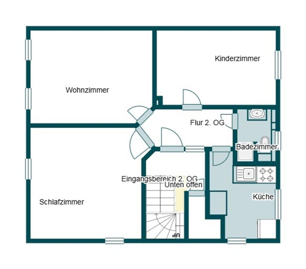 Grundriss Skizze 2. OG
