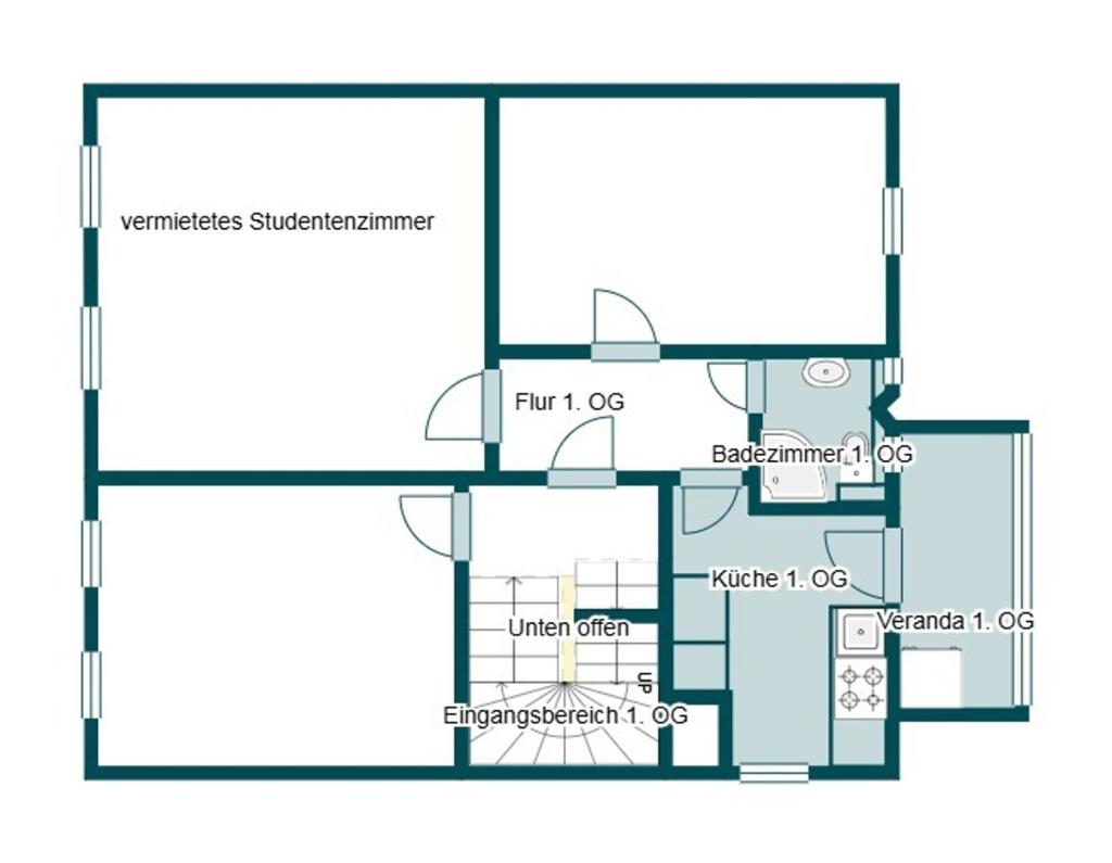 Grundriss Skizze 1. OG