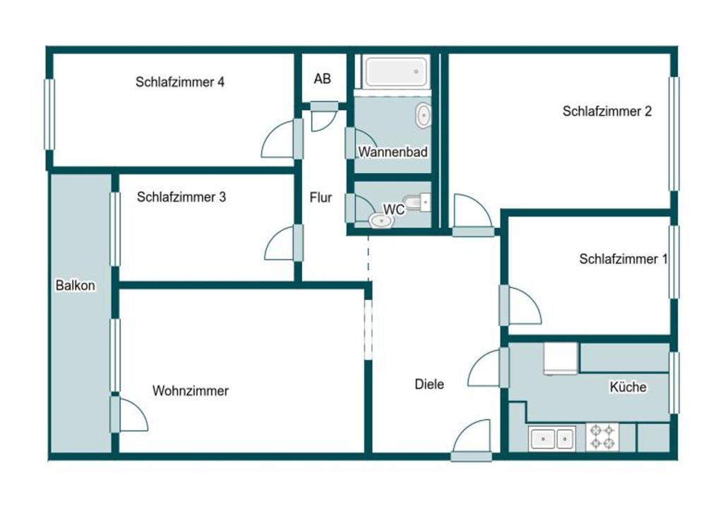 Grundriss 1. Obergeschoss