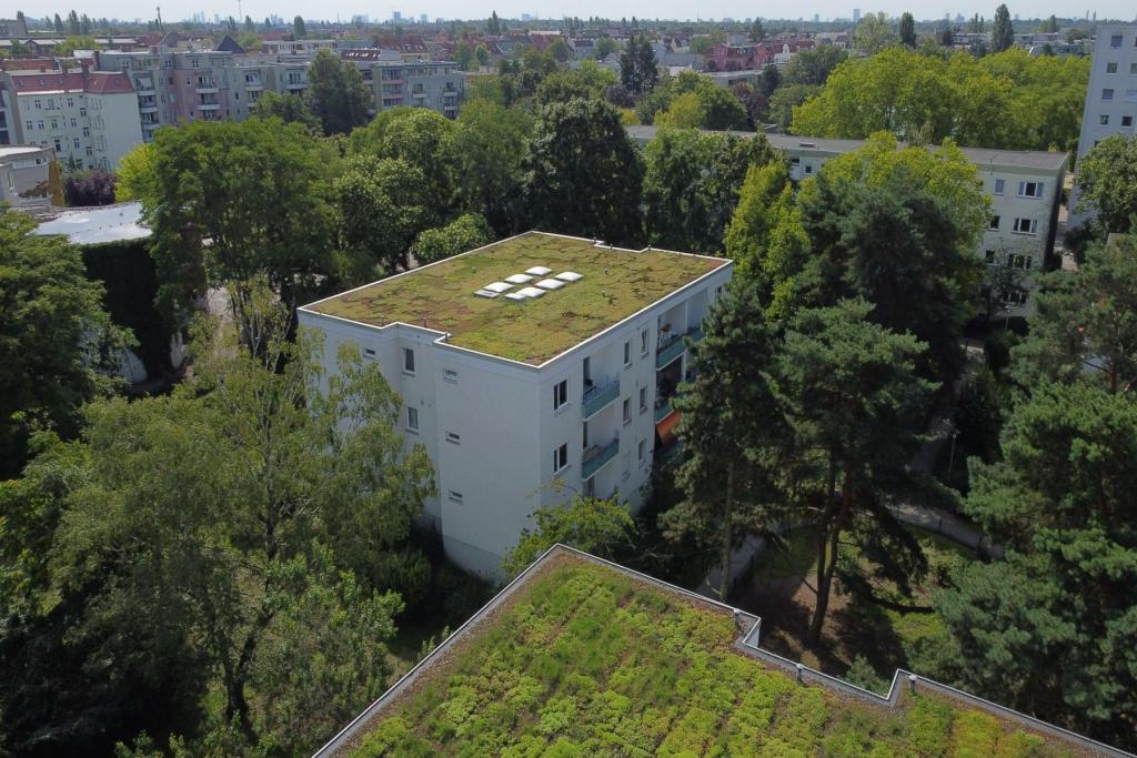 Luftbild Fassade und Dach