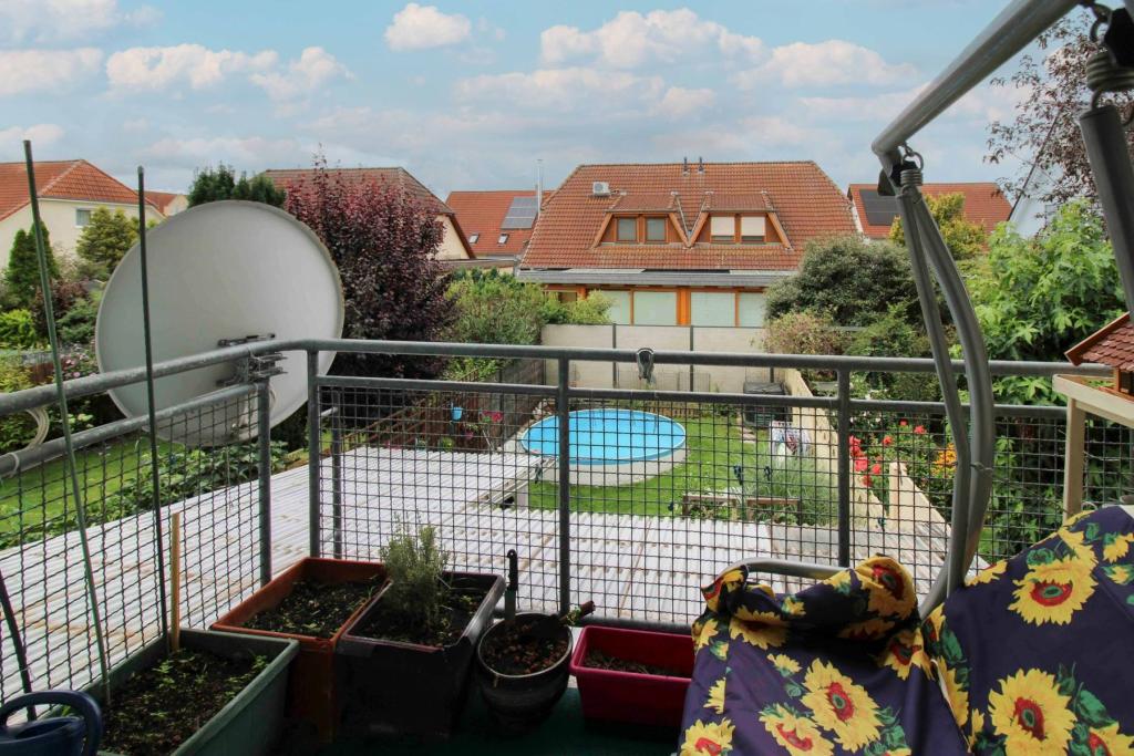 Blick vom Balkon