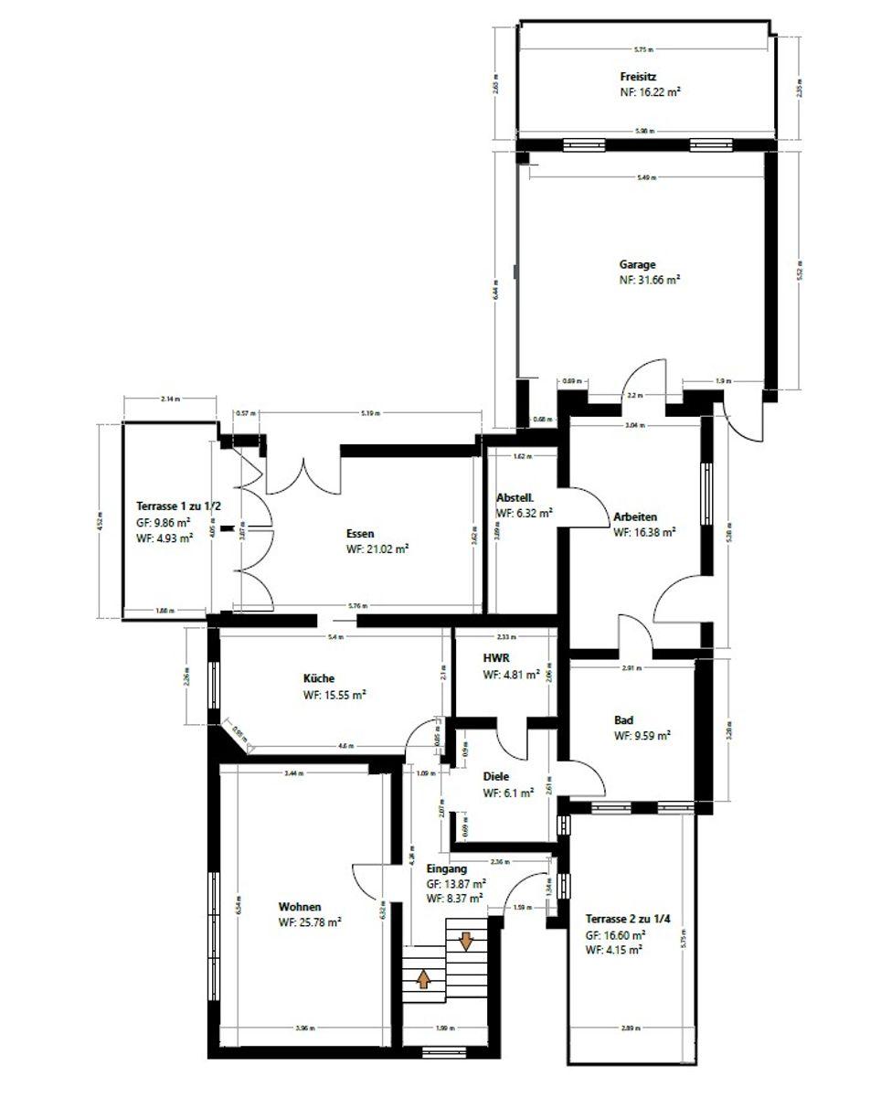 Grundriss Skizze EG