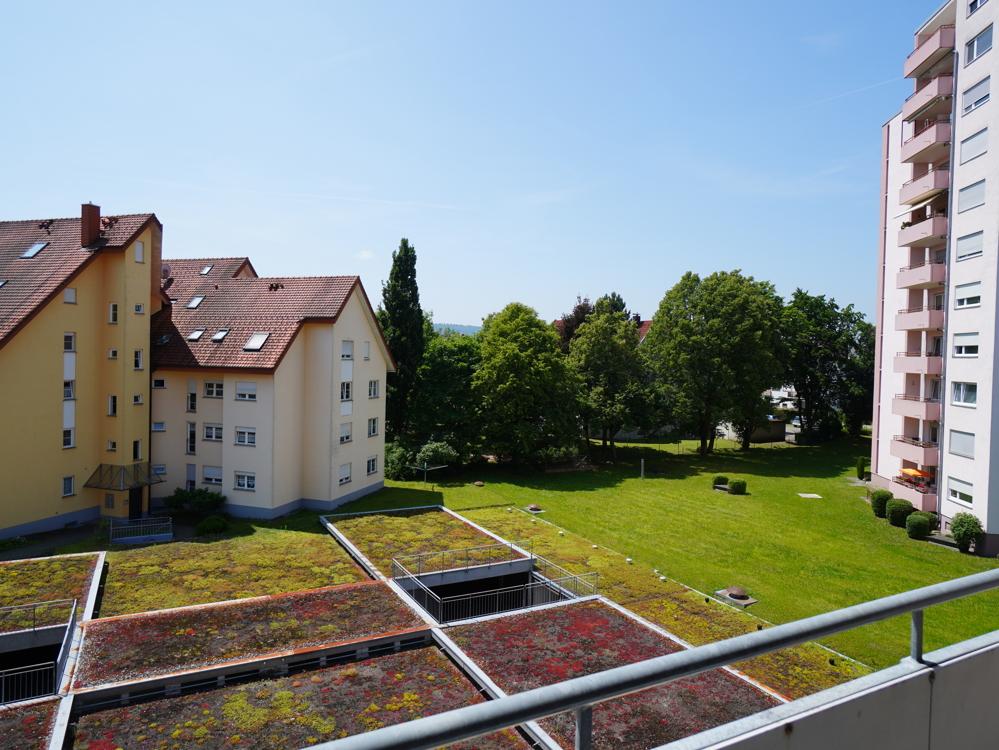 Blick vom Balkon