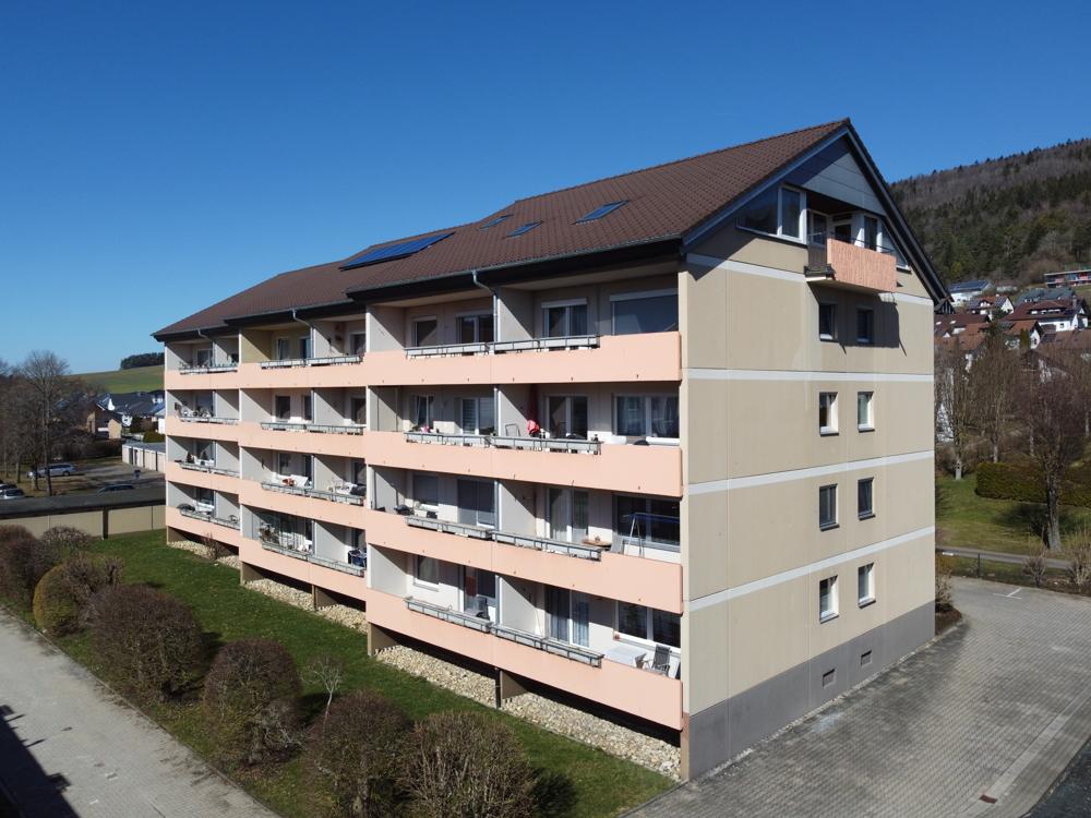 Blick auf die Balkone