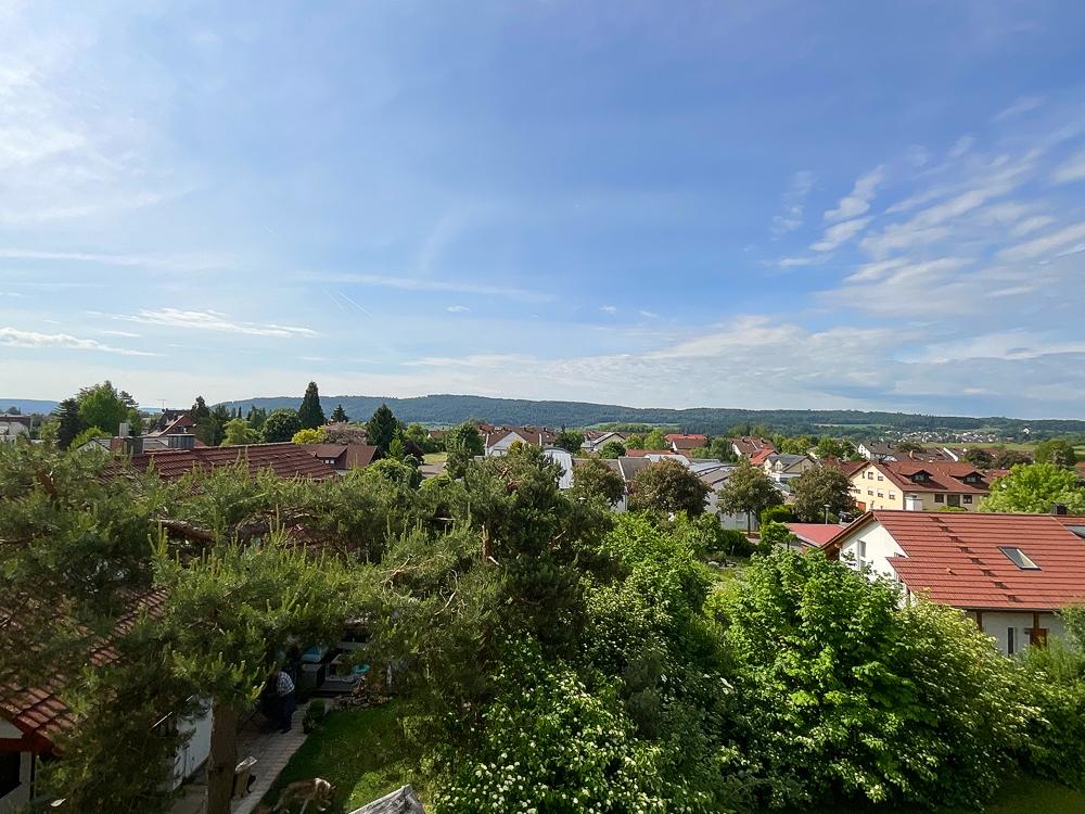 Blick vom Balkon