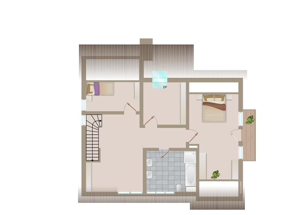 Grundriss Dachgeschoss