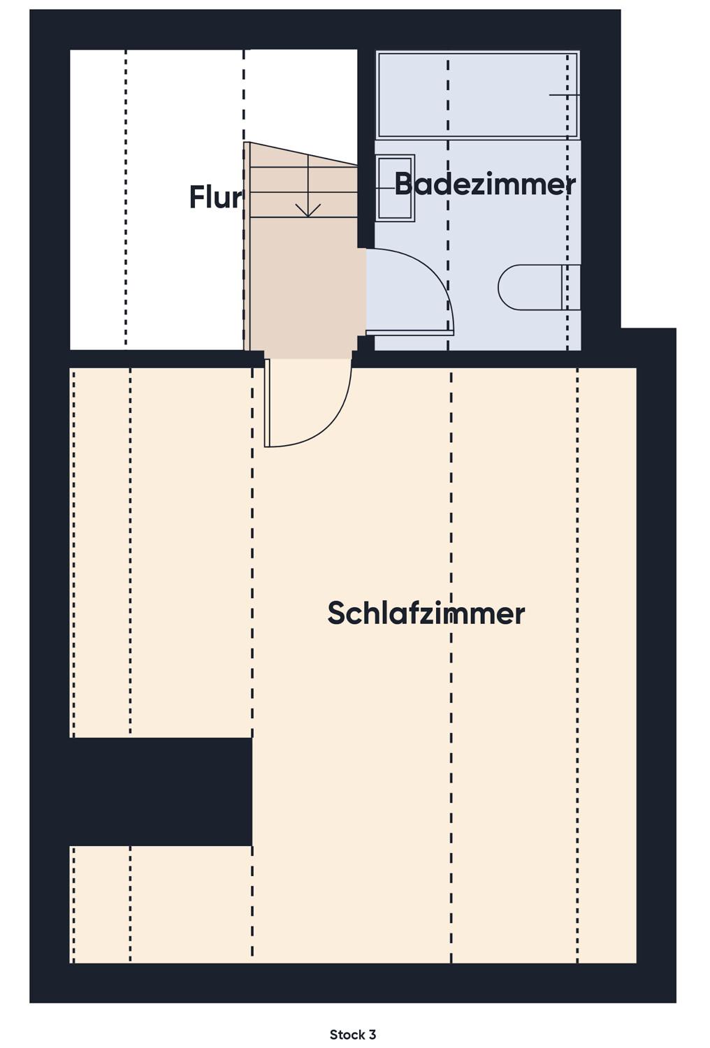 Grundriss Spitzboden