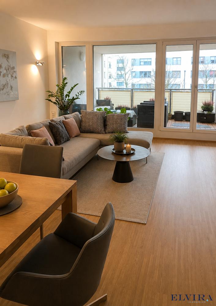 Neuhausen/Nymphenburg, TEILMÖBLIERTE 3-Zimmer-Wohnung mit Südbalkon direkt am Hirschgarten - Photo 3