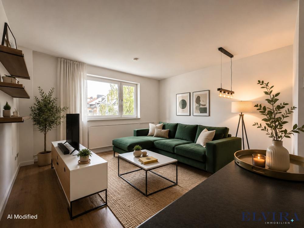 ELVIRA - Maxvorstadt, exlusive und vollmöblierte 2-Zimmer-Wohnung mit sonnigem Balkon und Loggia (Mindestmietdauer: 6 Monate) - Photo 3