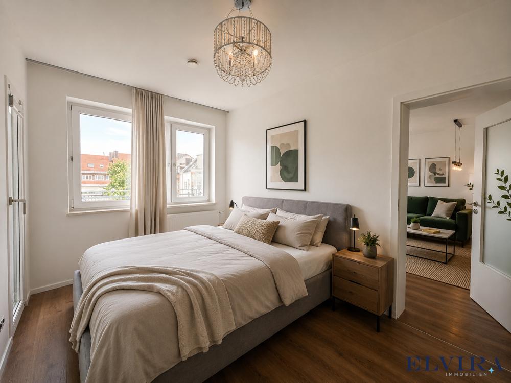 ELVIRA - Maxvorstadt, exlusive und vollmöblierte 2-Zimmer-Wohnung mit sonnigem Balkon und Loggia (Mindestmietdauer: 6 Monate) - Photo 5