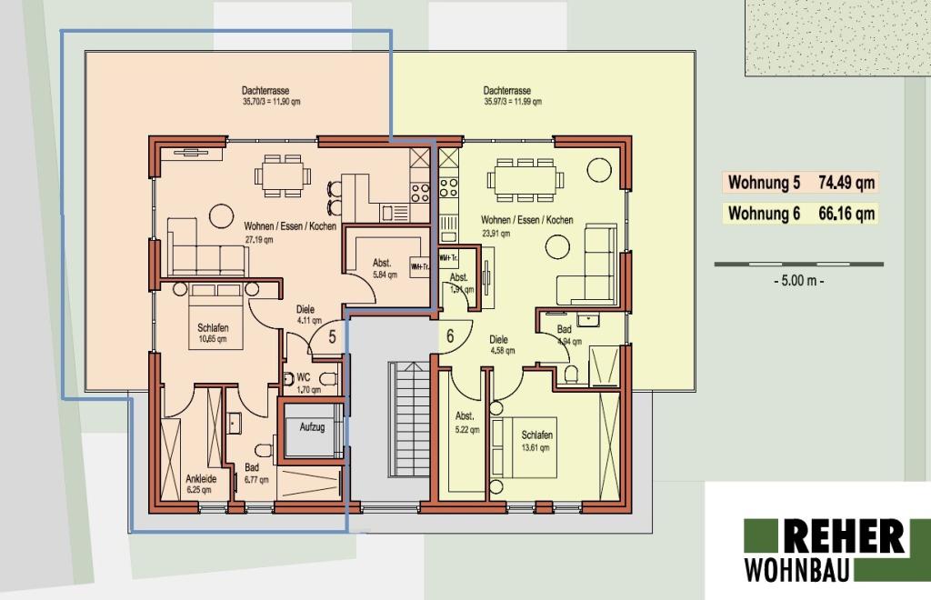 Dachgeschosswohnung mit großem Balkon in Bork - Photo 2