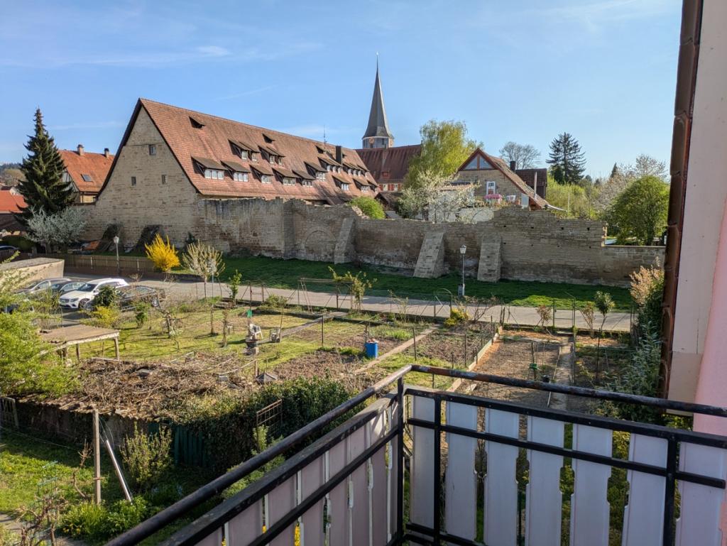 Blick Balkon zum Amtshof