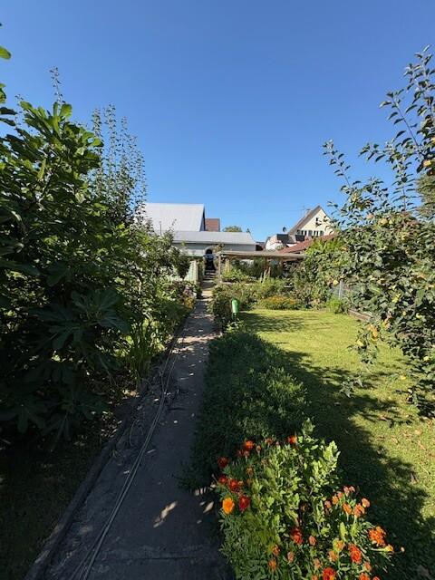 Ansicht vom Garten zu Haus