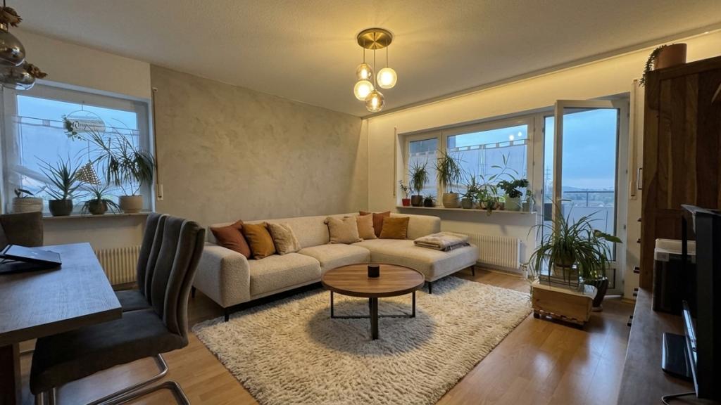 (Anfragen nur per eMail) -Ruhige und gepflegte Drei-Zimmer-Küche-Bad Wohnung in Darmstadt-Wixhausen - Photo 1