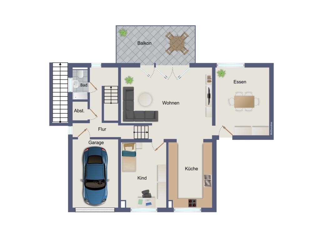 Wohnung Nr. 2 - EG Maisonette