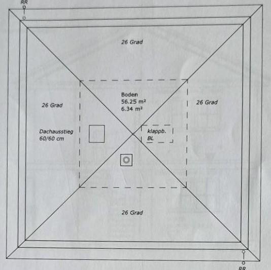 Grundriss Bodenraum