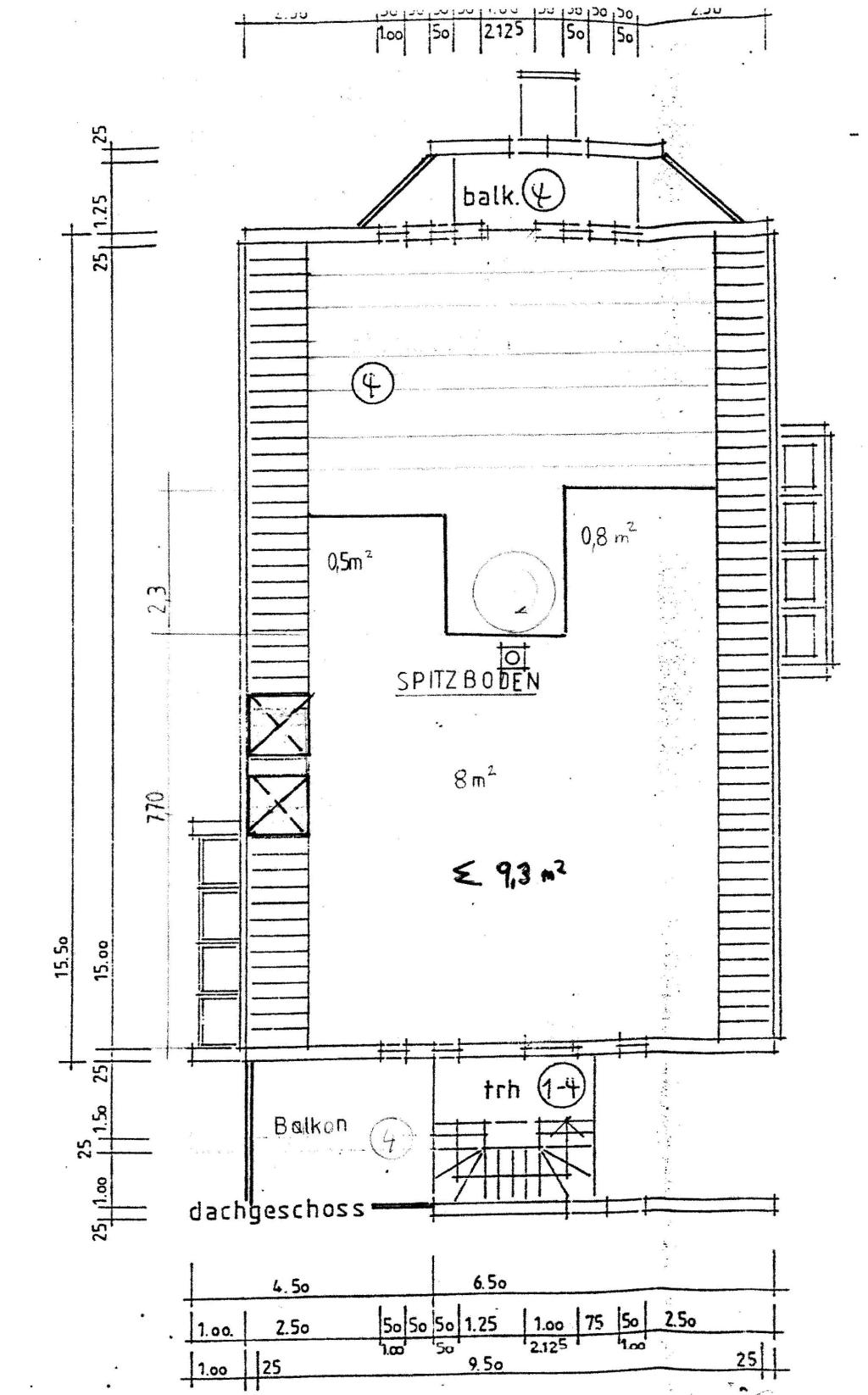 Grundrisse Spitzboden