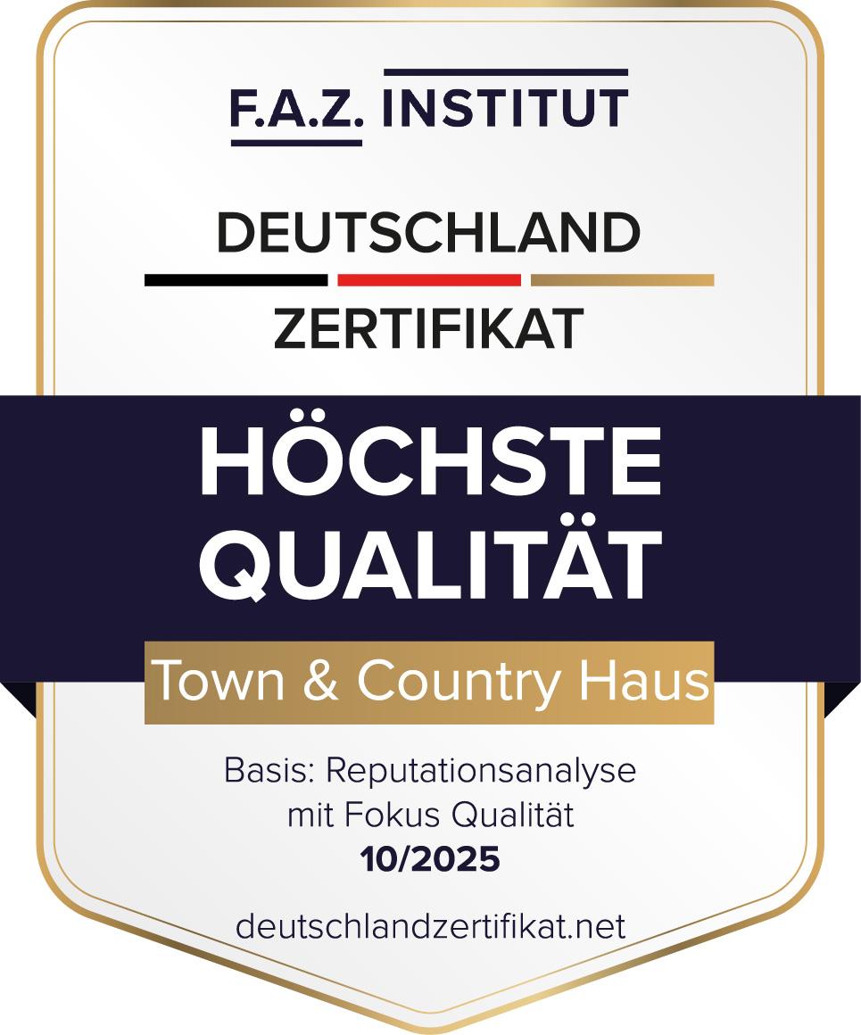 FAZ-Siegel_Hoechste-Qualitaet_2025_Town-Country-Haus