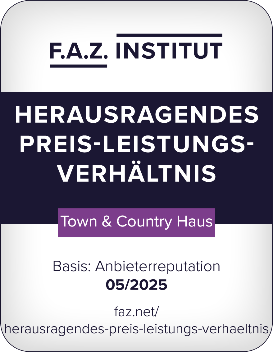 FAZ-Siegel_Herausragendes PLV_2025_Town & Country Haus