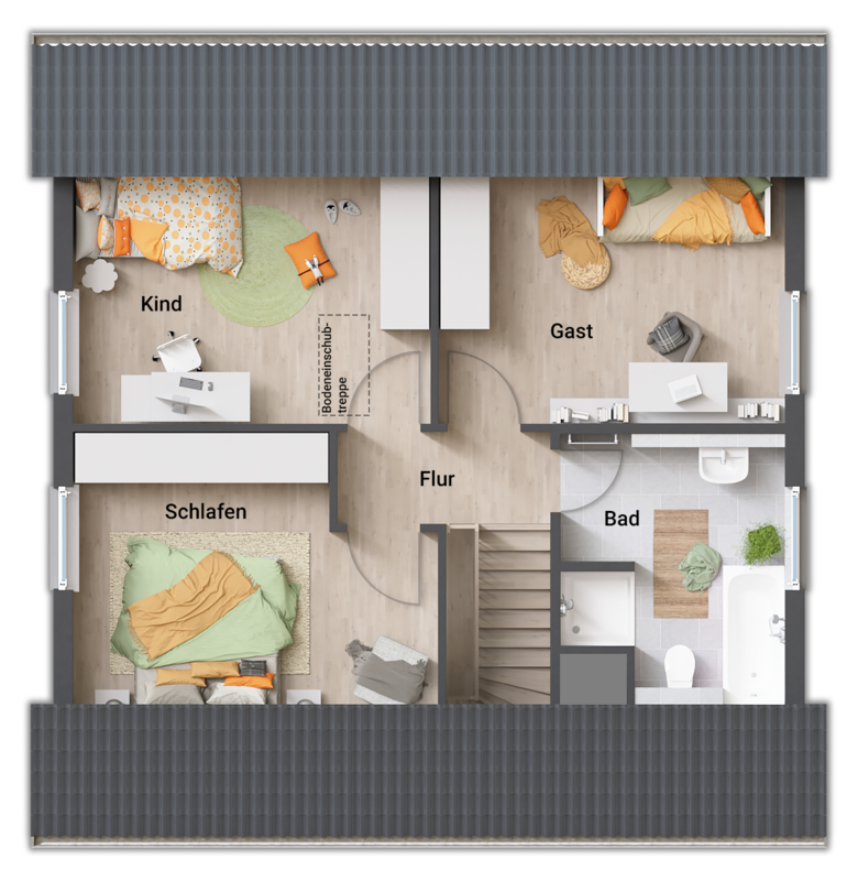 Grundriss-Einfamilienhaus-Flair-110-Dachgeschoss