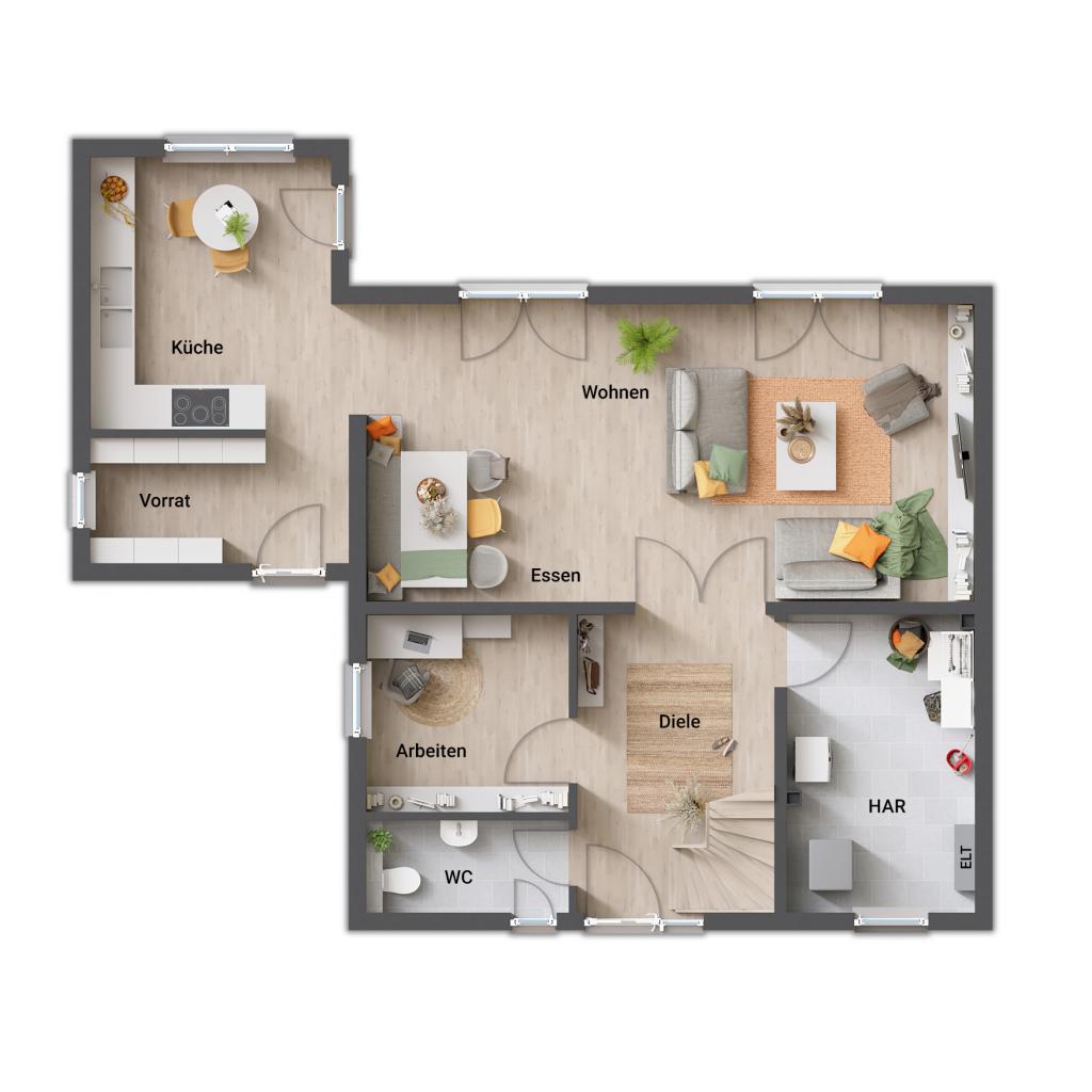 Grundriss_Stadthaus_Stadtvilla_Flair_124_EG_Kubus