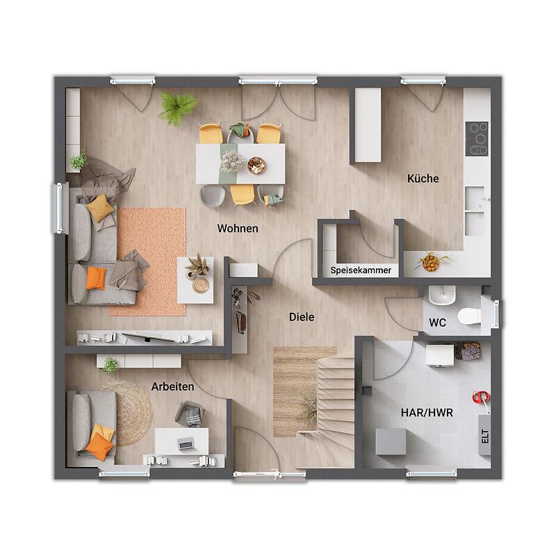 Grundriss_Einfamilienhaus_Flair_134_Indi_V3_EG