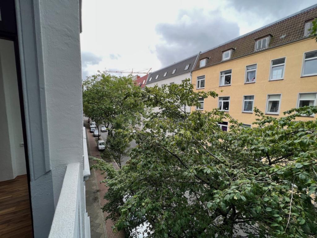 Balkonblick Weserstraße