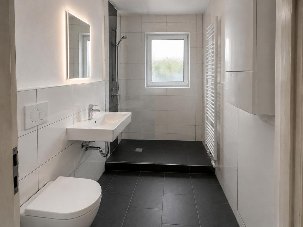 Modern sanierte 1-Zimmer-Wohnung mit Balkon, Einbauküche und Stellplatz in Jever-Rahrdum - Photo 3