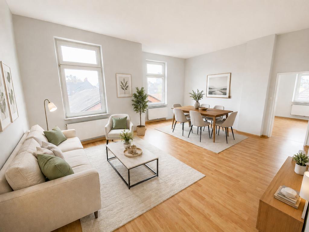 Helle 2-Zimmer-Wohnung mit Einbauküche, großem Wohnbereich & Altbauflair, zentral in Wilhelmshaven - Foto 3